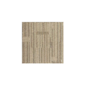 Wollgewirkteppich mit feinen vertikalen Streifen in Beige-, Braun- und Sandtönen, modernes gestreiftes Muster für zeitgenössische Einrichtung.