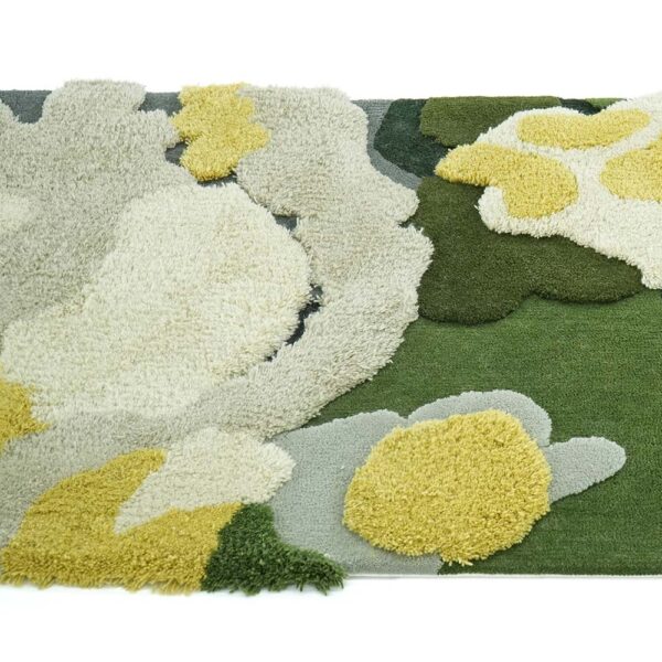 Individueller grüner Läufer Teppich, Frühlings-Moosfelder – Bild 3