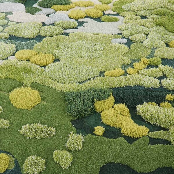Individueller grüner Moosteppich, Flechtenlandschaft – Bild 3