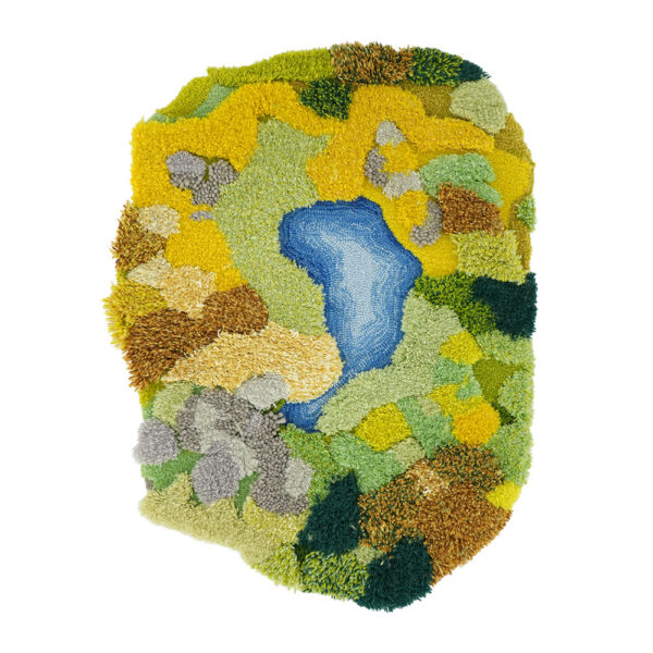 Individueller grüner Moosteppich, Wiesensee